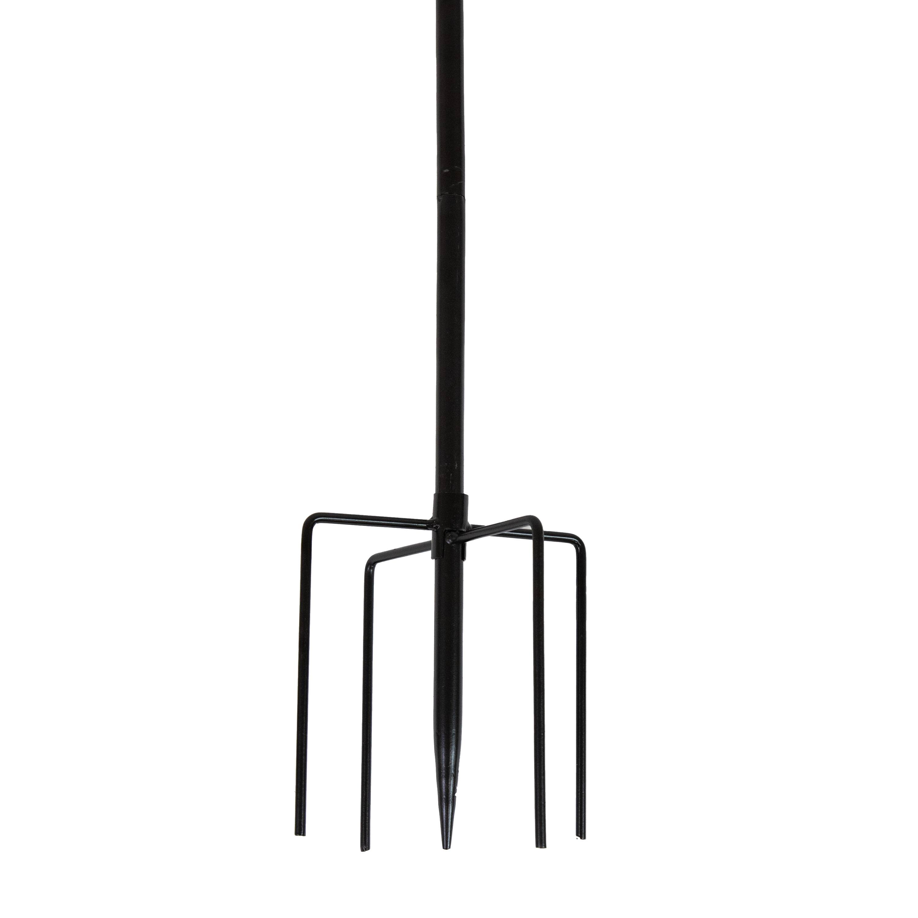 Alt View 9. Sunnydaze - Iron Staked Bird Bath or Feeder - 12 in - Copper.