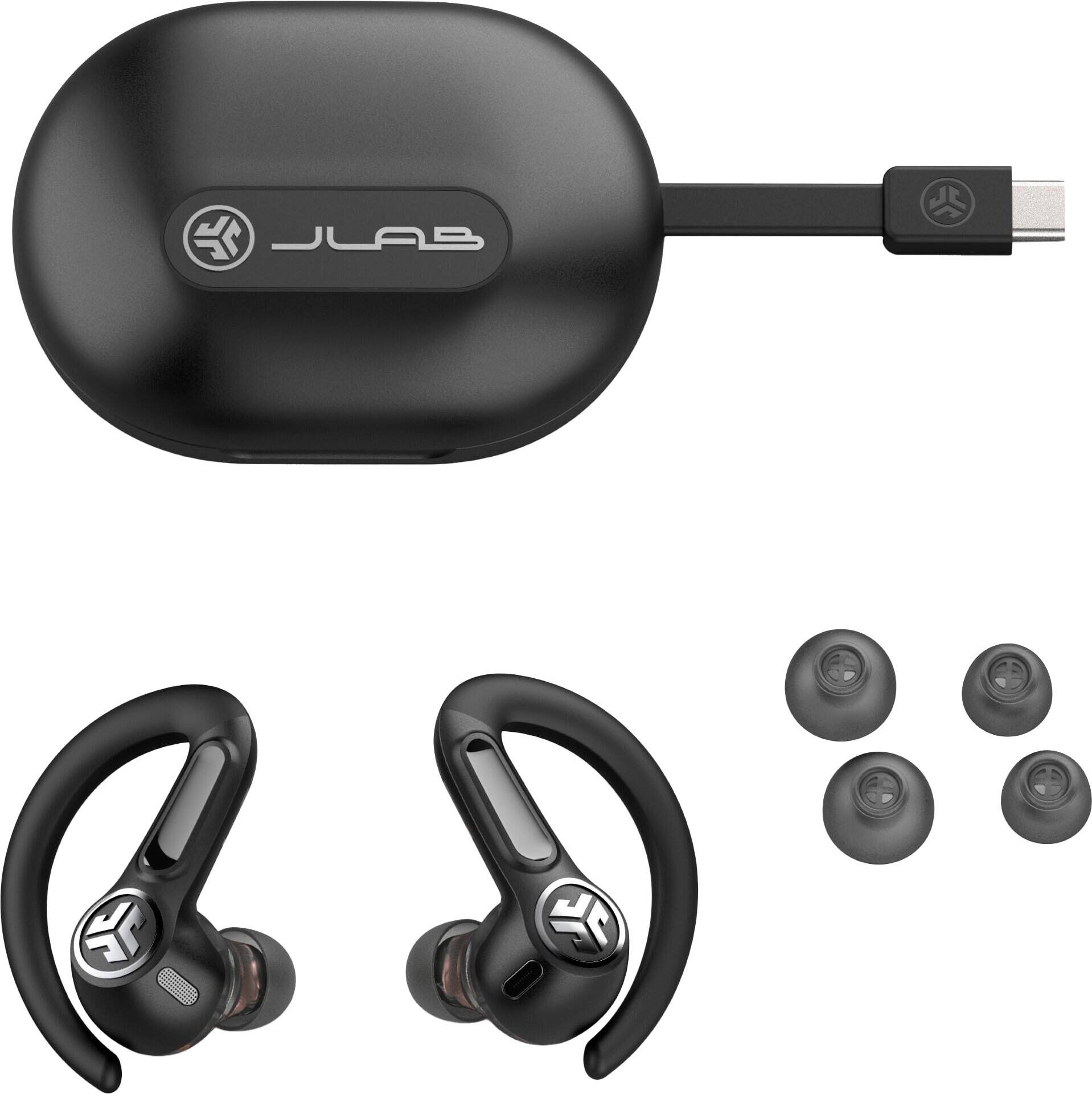Left. JLab - Epic Sport ANC 3 True Wireless Earbuds - Black.