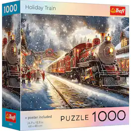 Trefl - Red Holiday Train 1000 Piece Puzzle