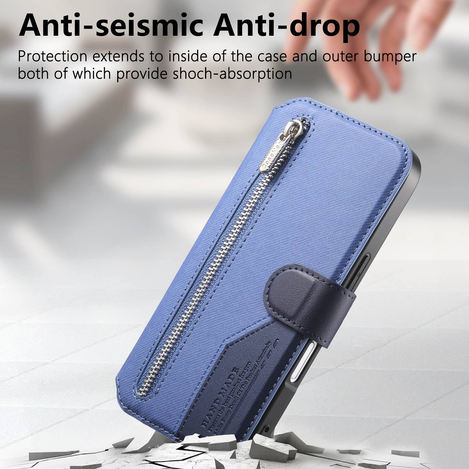 Anti-seismic Anti-drop Protection extends to inside of the case and outer bumper both of which provide shock-absorption

Attentively DE 1ro0uet MADE IN CETTA