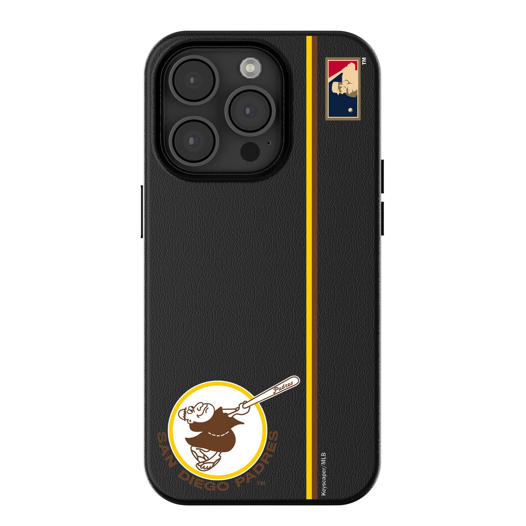 Keyscaper - MLB - San Diego Padres 1969 Logo iPhone Magnetic Bump Case - 15 - Black price history on PriceWatchPro