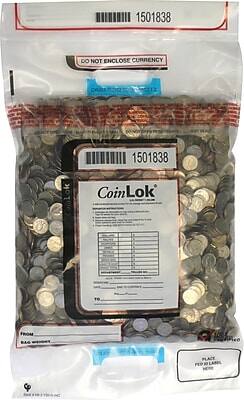 CoinLok - Deposit Bags, 50/Pack - Clear