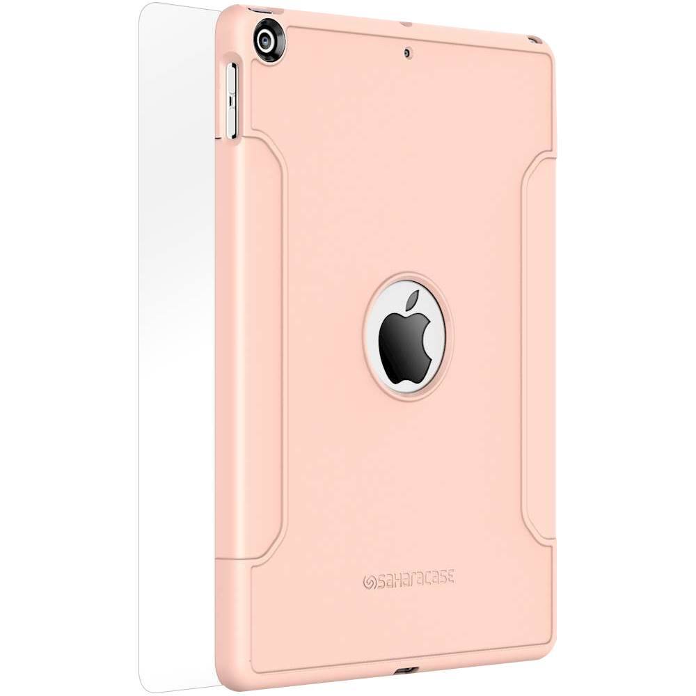 Front. SaharaCase - Classic Case with Glass Screen Protector for Apple® iPad® 9.7" - Rose Gold.