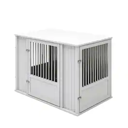 New Age Pet - Durable ECOFLEX X-Large Dog Crate with Flexible Door Placement in Antique White