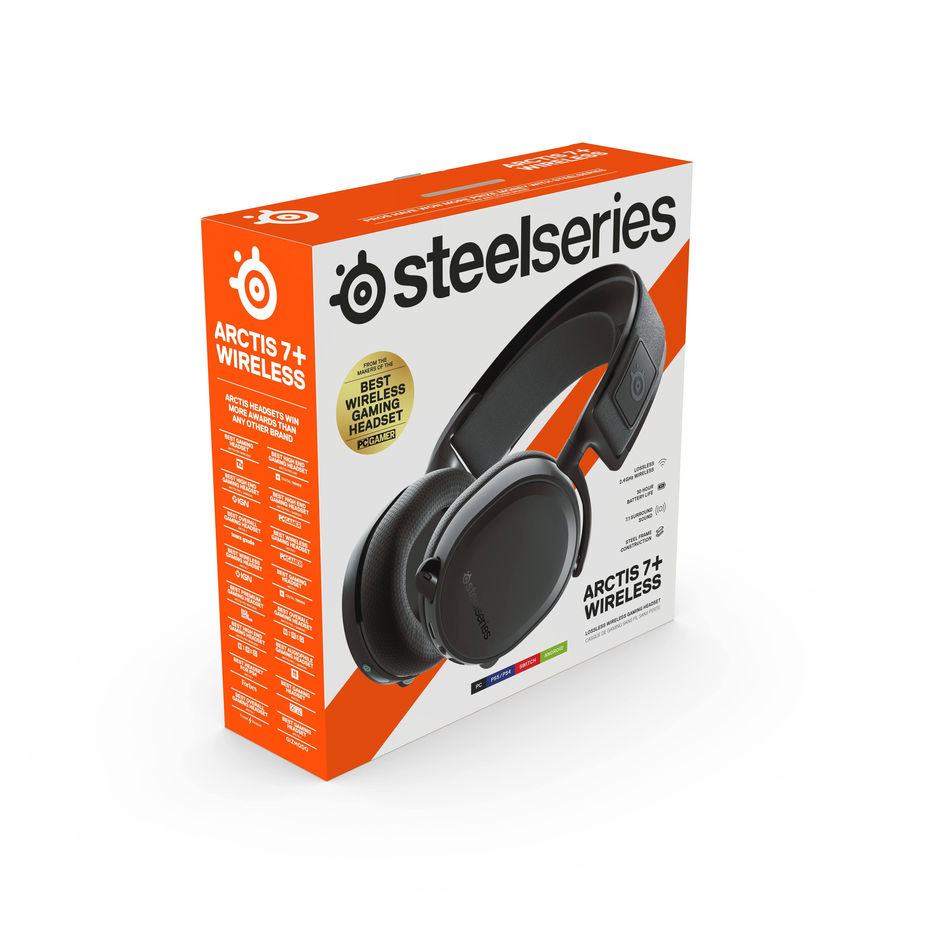 Best Buy SteelSeries Arctis 7 Wireless 7.1 Surround Sound Gaming Headset for PS5 PS4 PC and Switch Black 61470