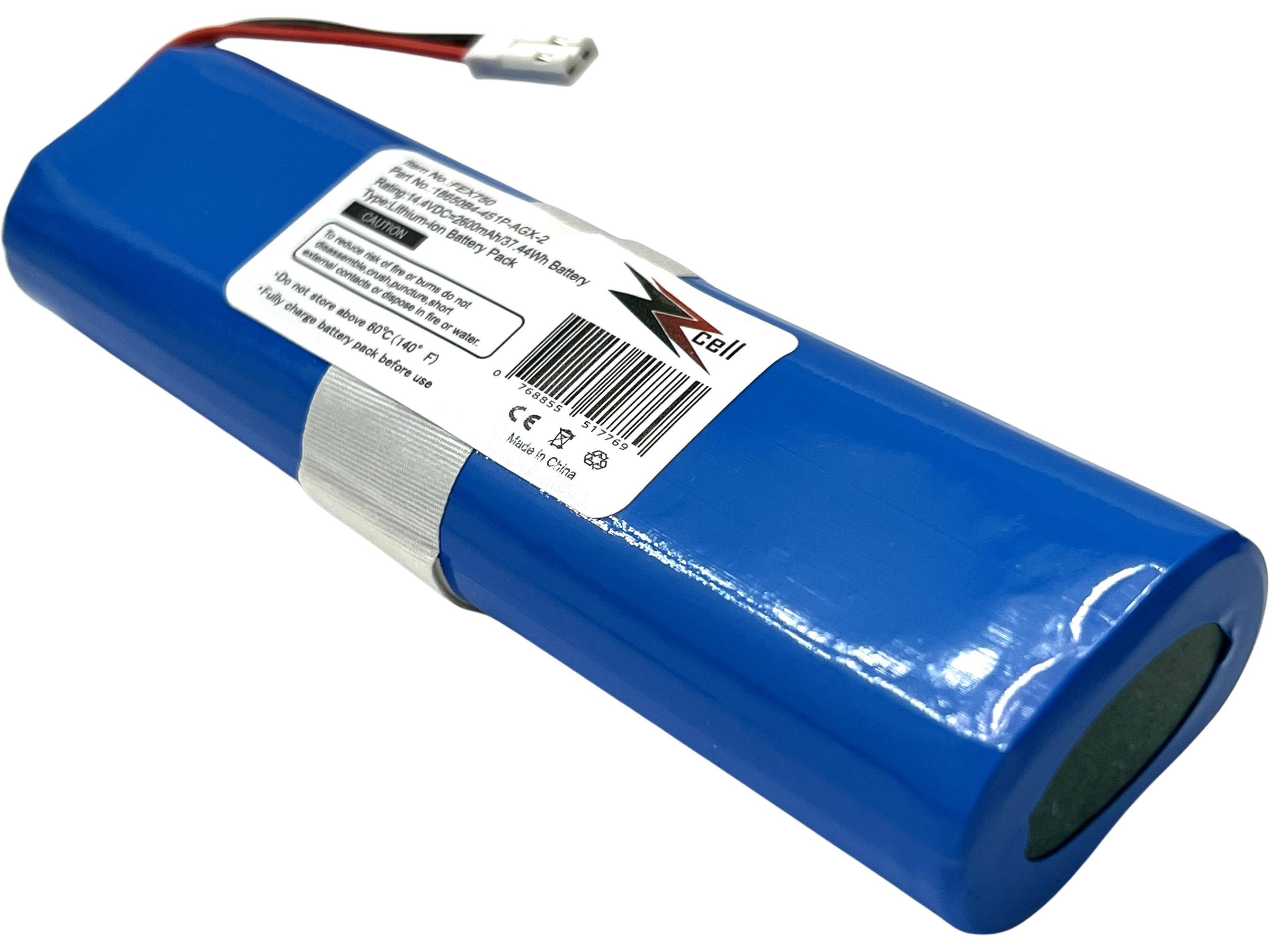 Part No: 727X700  
Model: 18650-4000mAh3.7V 44Wh  
Type: Lithium-ion Battery Pack  
Rating: 14.8V 44Wh  
CAUTION:  
- Do not disassemble, crush, or puncture battery.  
- Do not expose to fire or water.  
- Do not store above 60°C (140°F).  
- Fully charge battery pack before use.  
- Do not dispose in water.  

Made in China  
CE  
cell