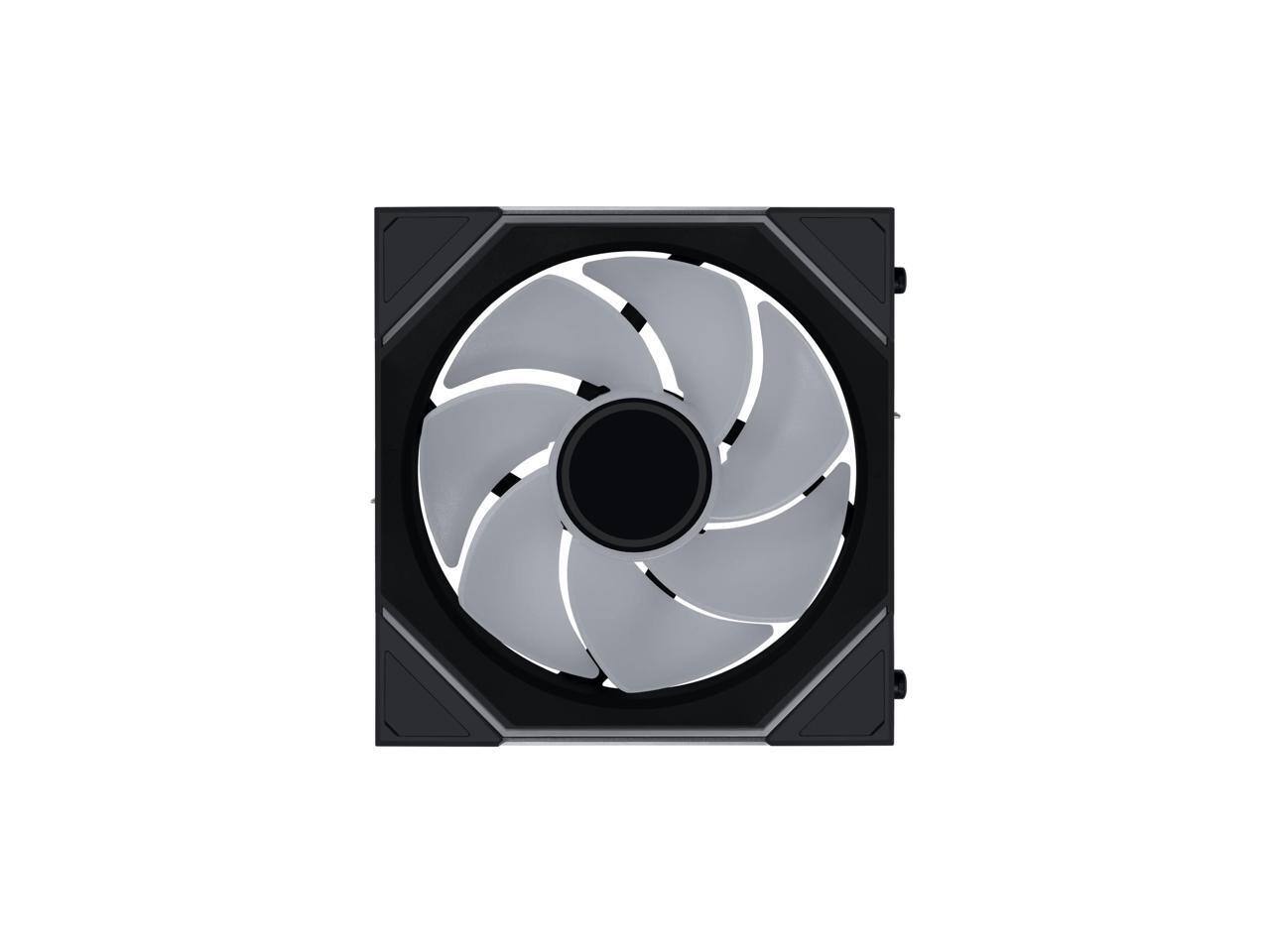 Alt View 2. Lian Li - 12rslin1w1b wireless 120mm argb case fan black - Black.