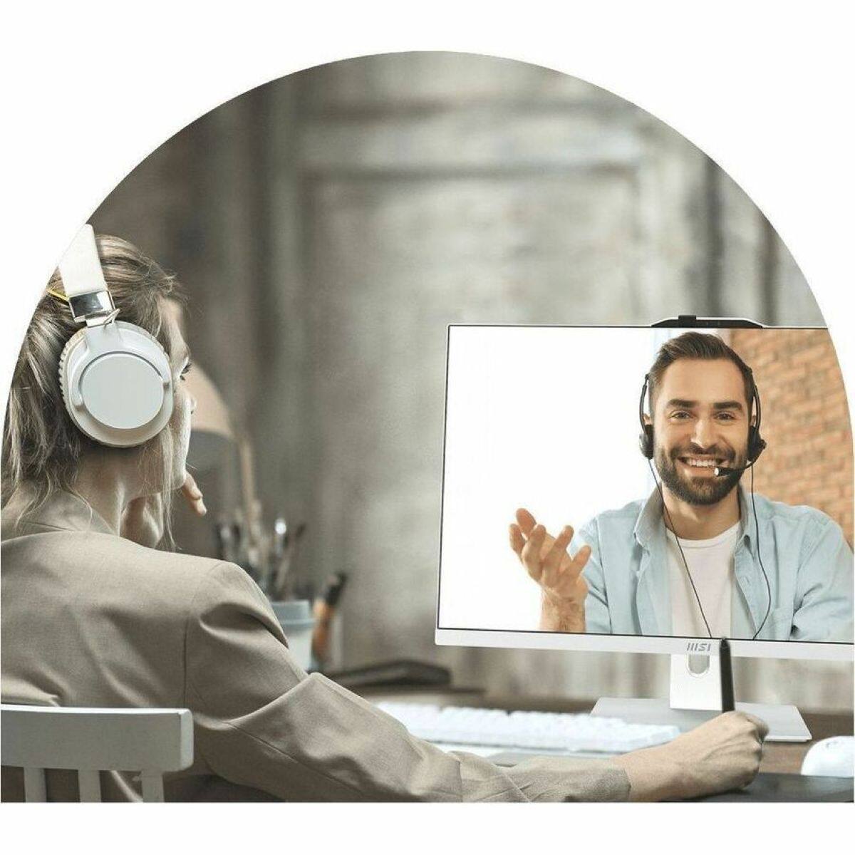 Alt View 2. MSI - 27" display All-in-One PC- Intel Core 5 120U - 16 GB - 1 TB SSD - WIN 11 PRO - Intel Chip - 1920 - Black.