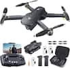 Front. Holy Stone - Holy Stone HS175D Foldable 4K GPS Camera Drone with Auto Return and 46-Minute Flight - Black.