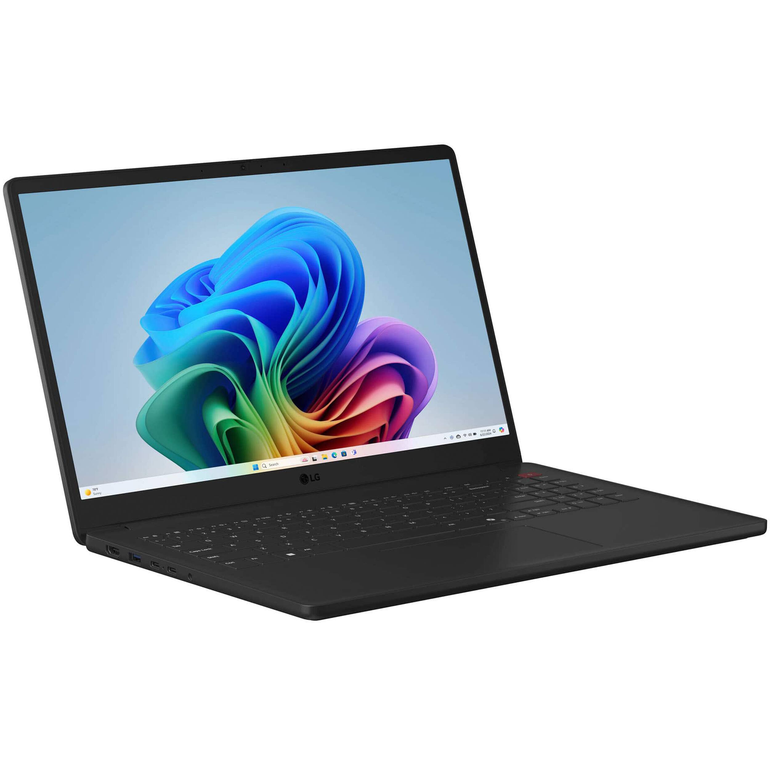 Alt View 5. LG - gram Book 15.6" Touch-Screen Laptop FHD Intel Core Ultra 5 115U Processor with 16GB RAM - 1TB SSD - Titan Black.