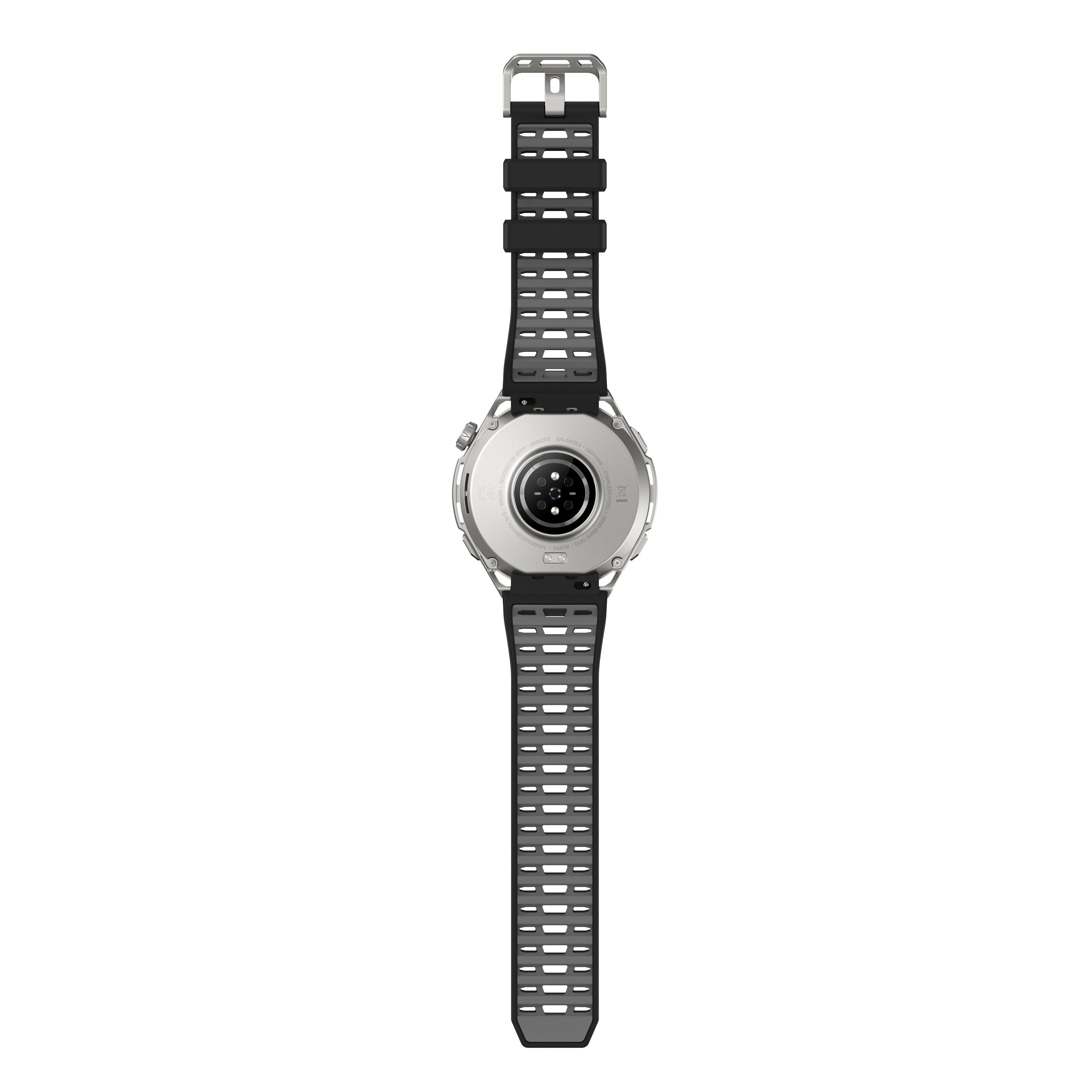 Alt View 1. Amazfit - Amazfit - Balance 3 Stainless Steel Smartwatch 49mm - Black.