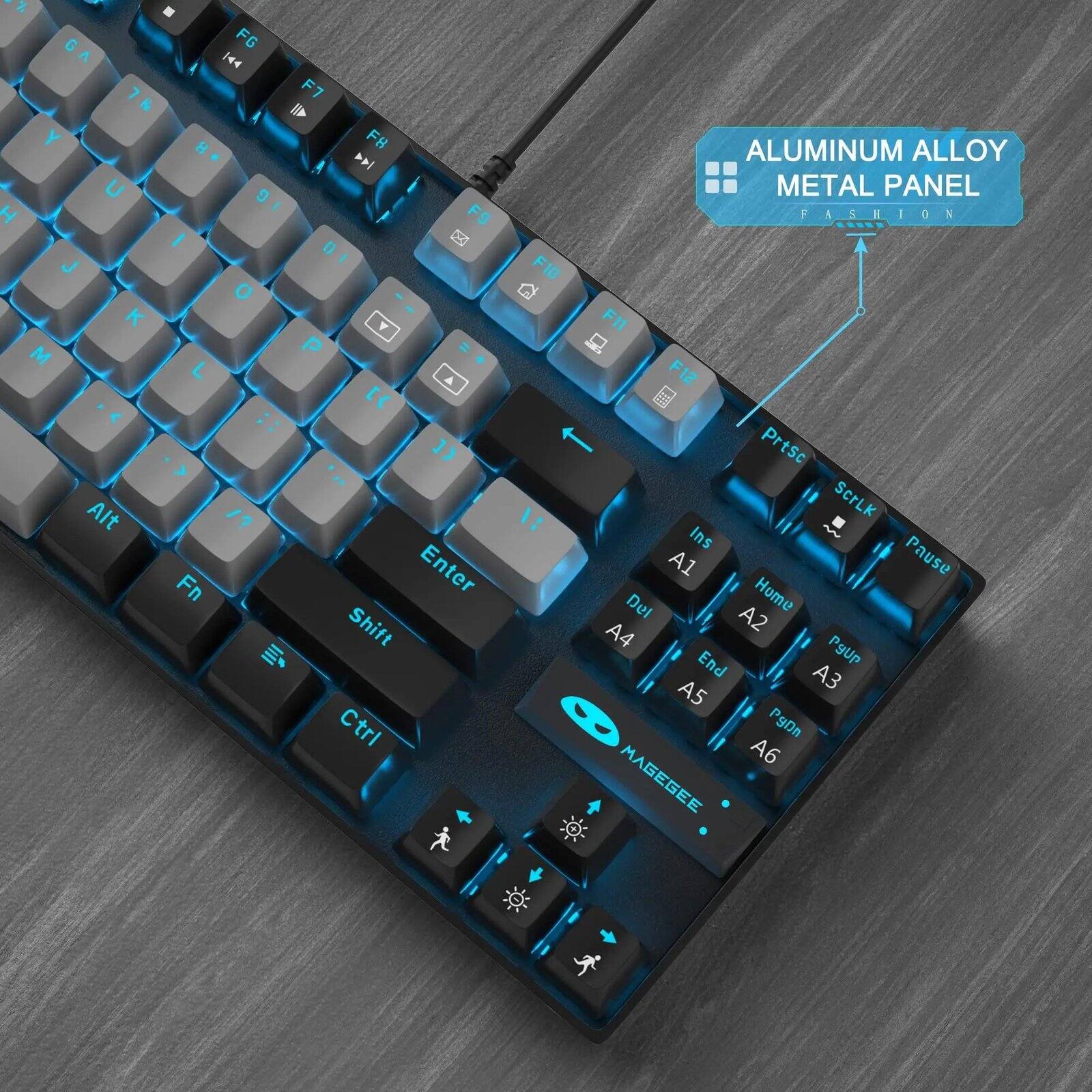 % G 7 Y U H J K M  Alt
FG  F7 H F8  9 F9 I 0 O P " )) Fn Enter E Shift Ctrl
F10
ALUMINUM ALLOY METAL PANEL FASHION F11 F12 Prtsc ScrLK Ins Pause A1 Del A2 Home A4 PgUp End A3 A5 PgDn A6