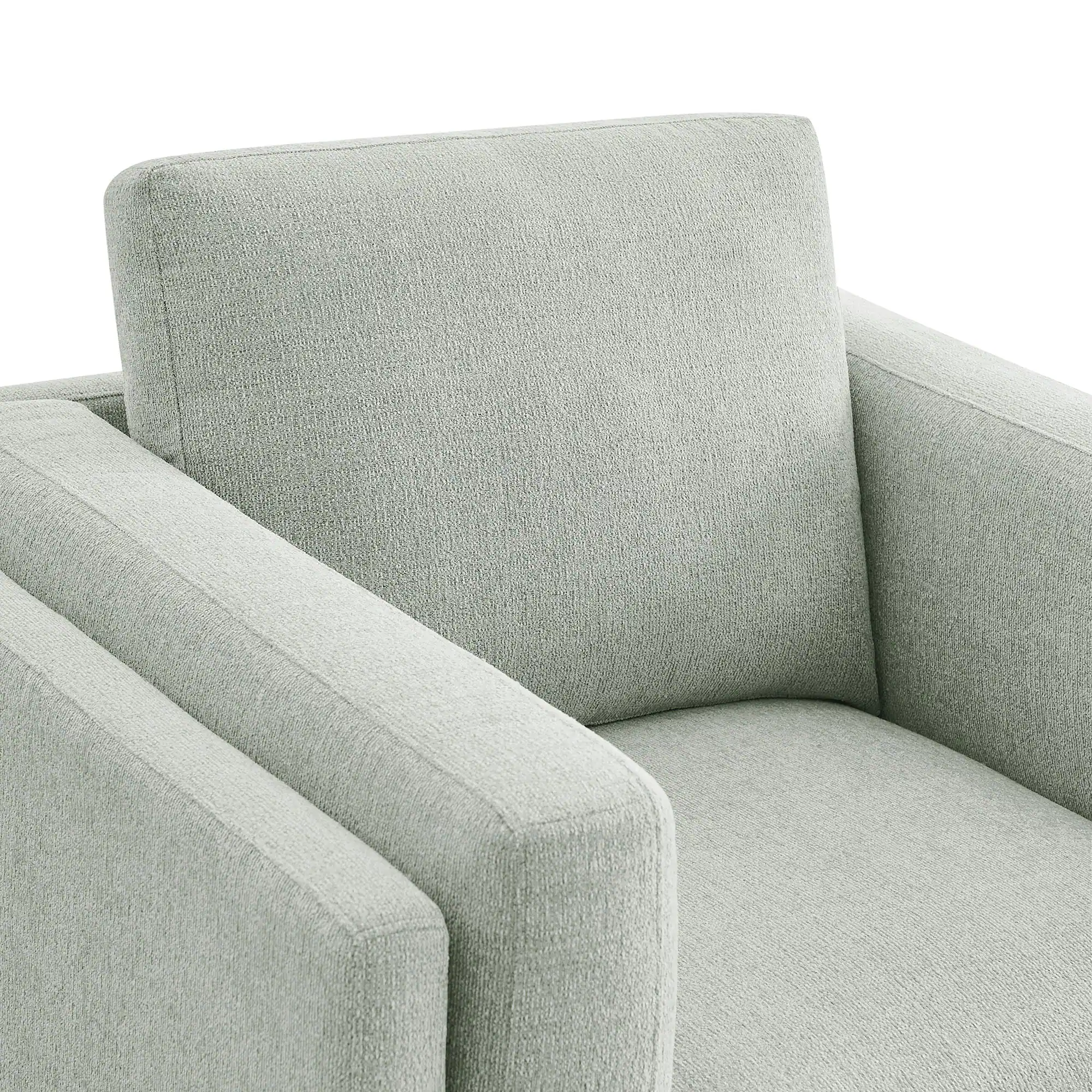 Alt View 6. Modway - Roscoe Upholstered Armchair - Mist.
