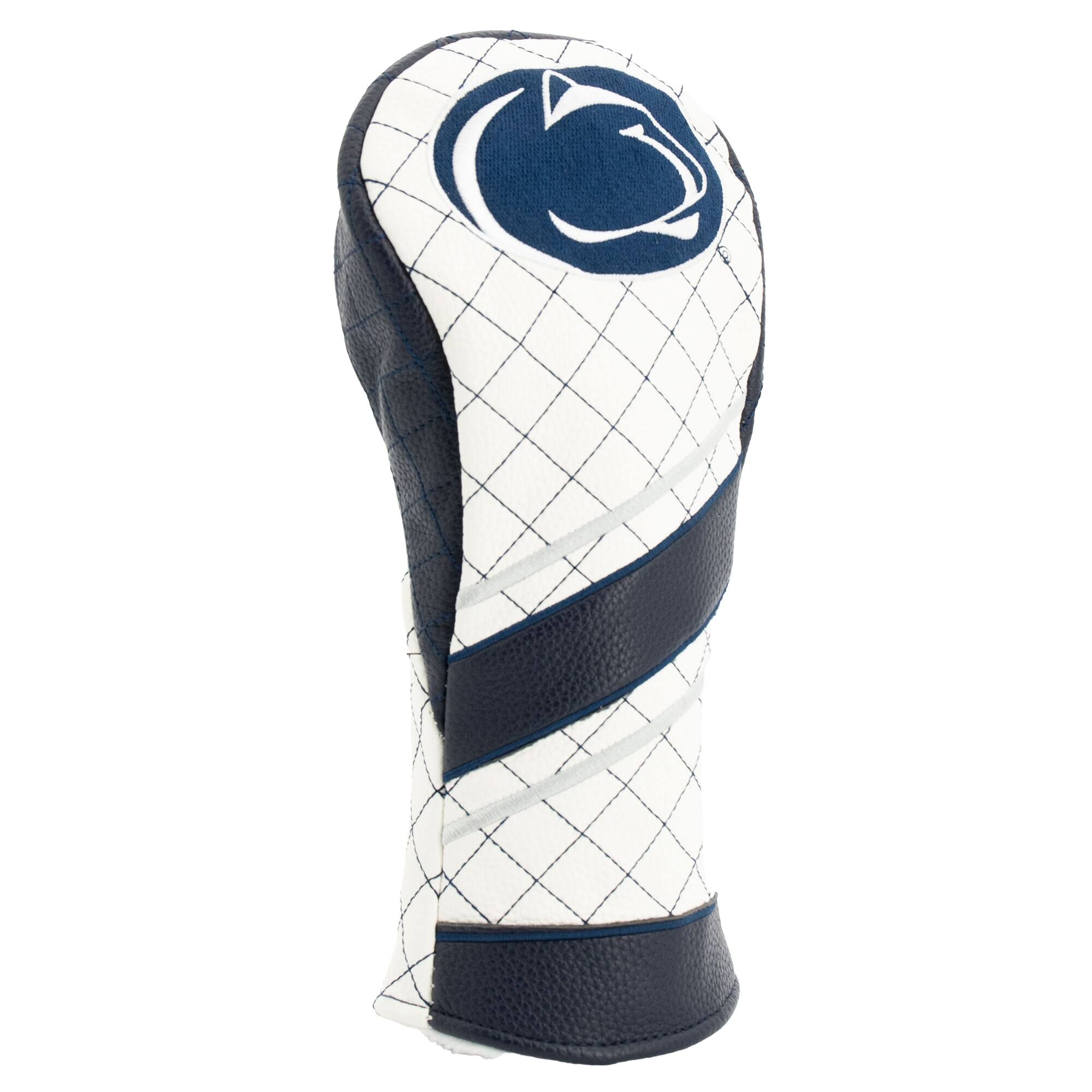 Alt View 2. Team Golf - Penn State Nittany Lions Striped Quilted Fairway Headcover - Multicolor.