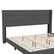 Alt View 10. Emma + Oliver - Upholstered Platform Bed with Wingback Headboard - Charcoal.