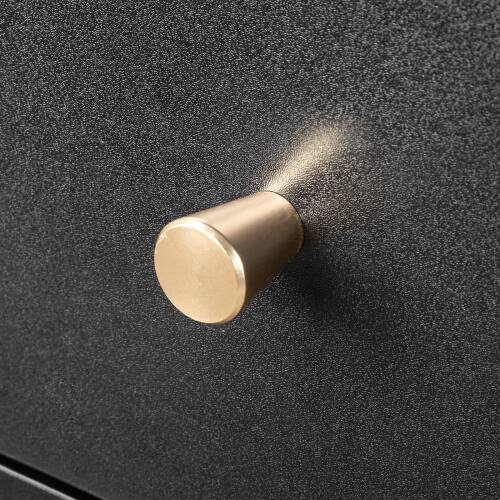 Alt View 6. Winado - Modern 4 Drawer Dresser Tall Dresser Chest of Drawers Anti-Tipping Device Metal Handle for Bedroom Living Room Hallway - Black.