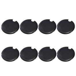 Unique Bargains - 8pcs 0.5V 0.13W 260mA Round Solar Panels, Small Solar PV Cells for DIY Electric Toy Materials Kits - Black