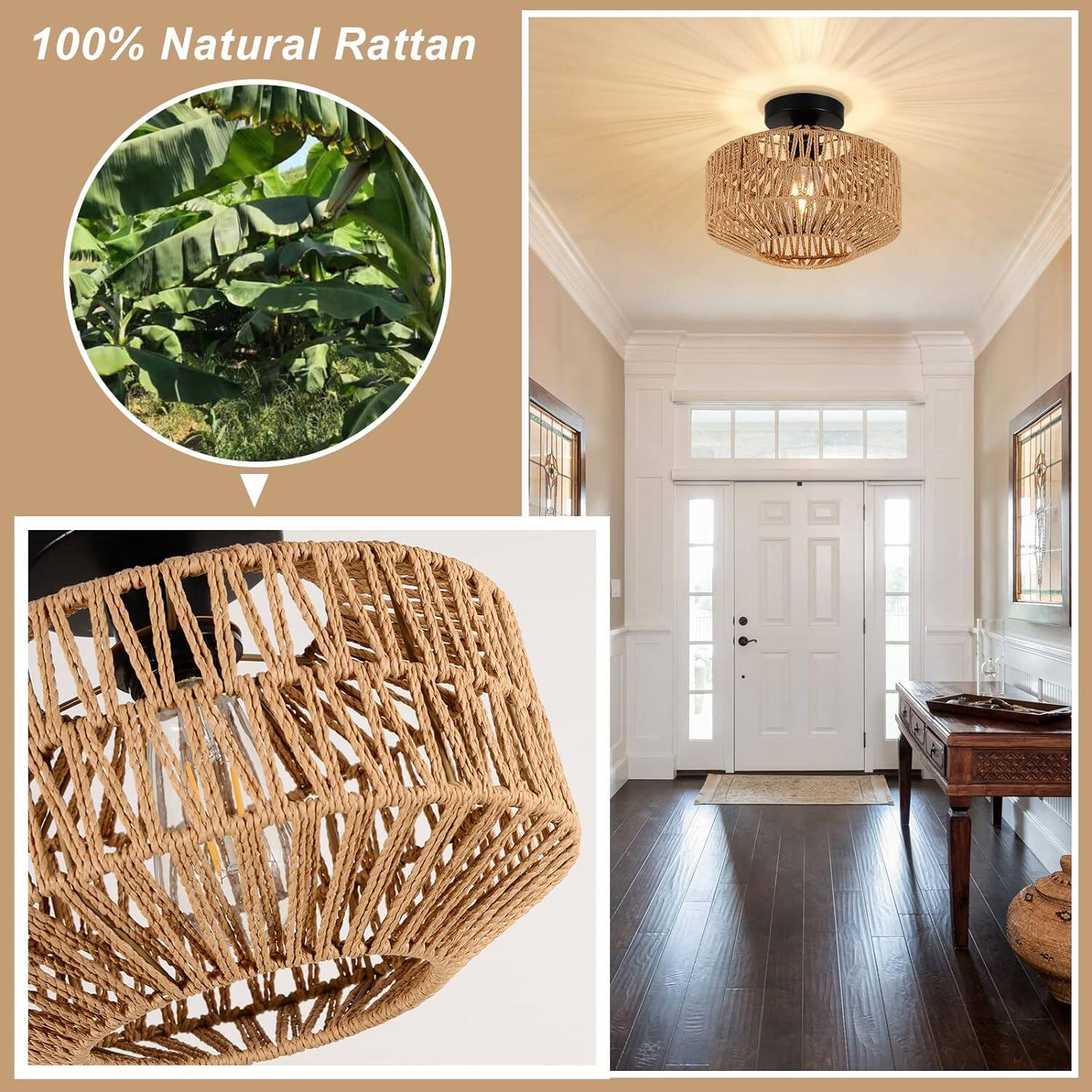 100% Natural Rattan