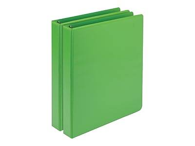 Alt View 2. Samsill - Samsill Fashion Colors 1" View Binders, 3-Ring , Made in USA, Chartreuse, 2/Pack - Green.