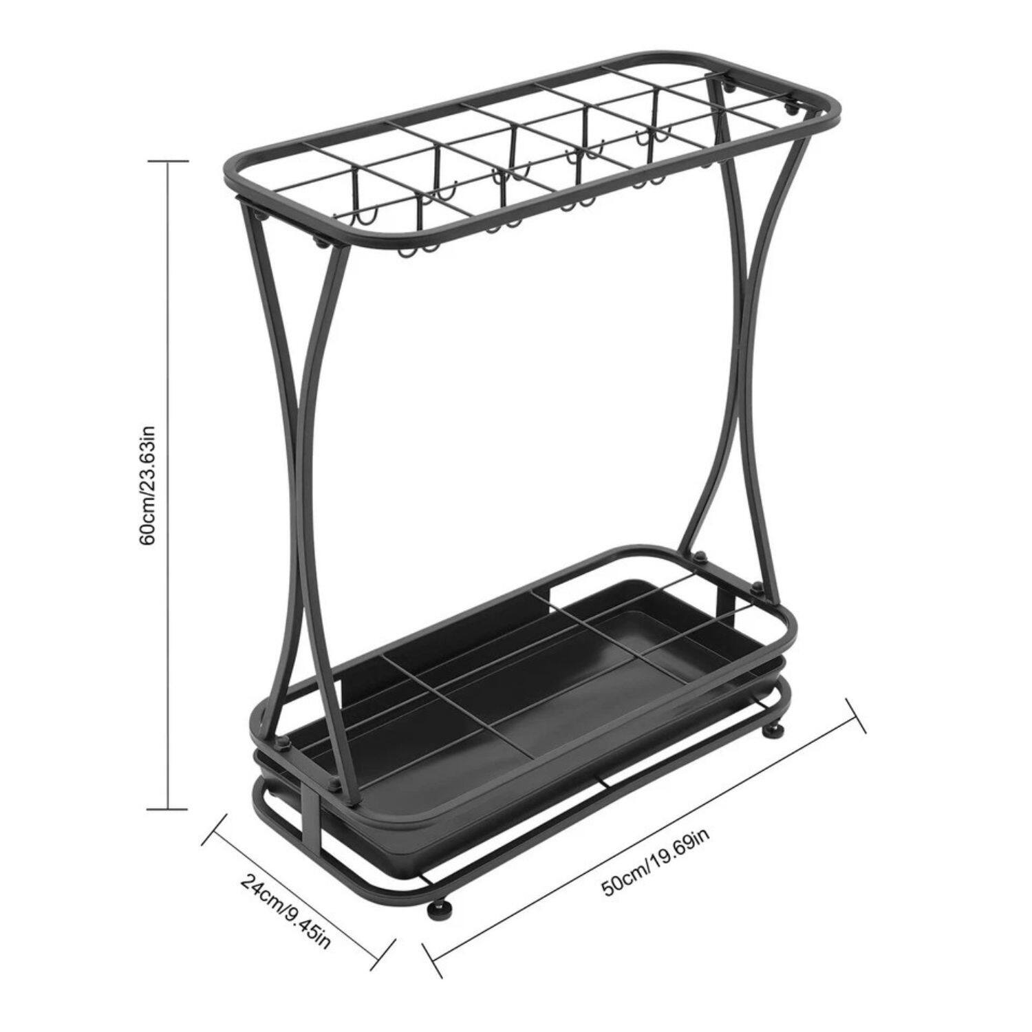 The dimensions of the product are as follows:

- Height: 60 cm / 23.63 in
- Width: 50 cm / 19.69 in
- Depth: 24 cm / 9.45 in