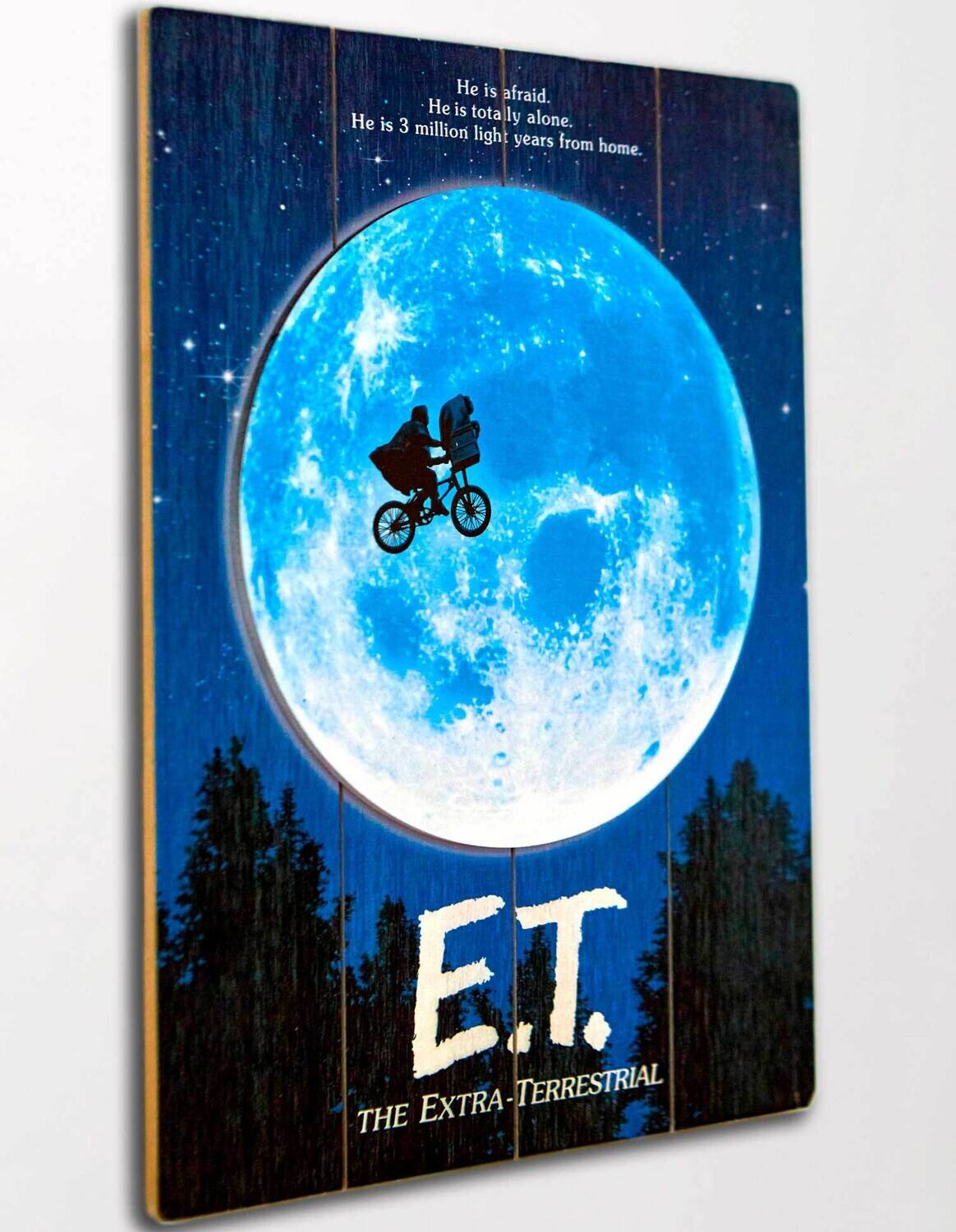 He is afraid.  
He is totally alone.  
He is 3 million light years from home.  
E.T. THE EXTRA-TERRESTRIAL