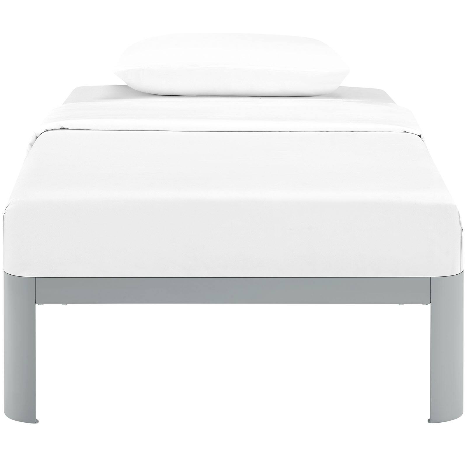 Alt View 1. Modway - Sharon Fabric Full Bed Frame with Squared Tapered Legs - Gray.