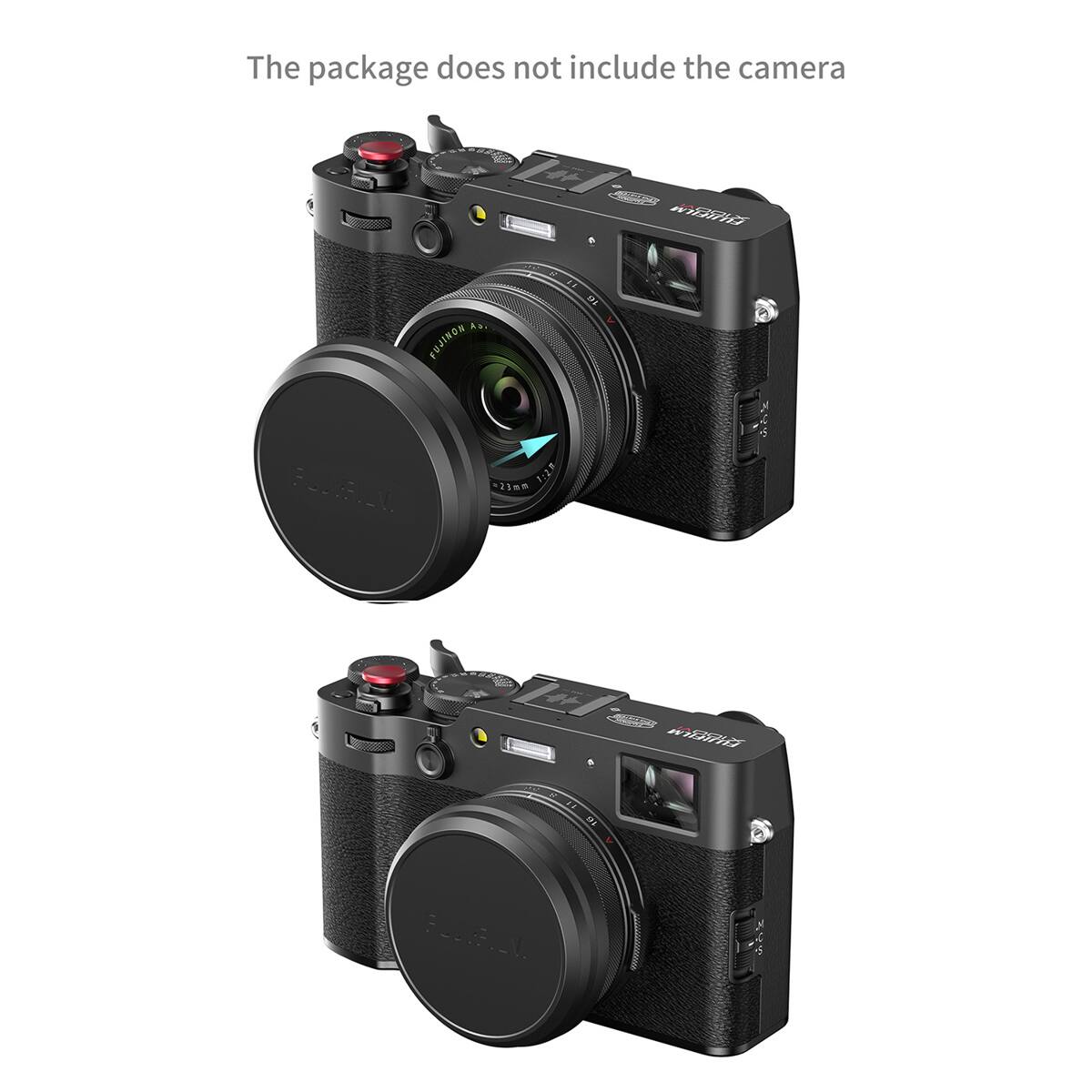 The package does not include the camera.

a. FUJINON 1:2.5 POOEE 21mm

BOUEIEN 2