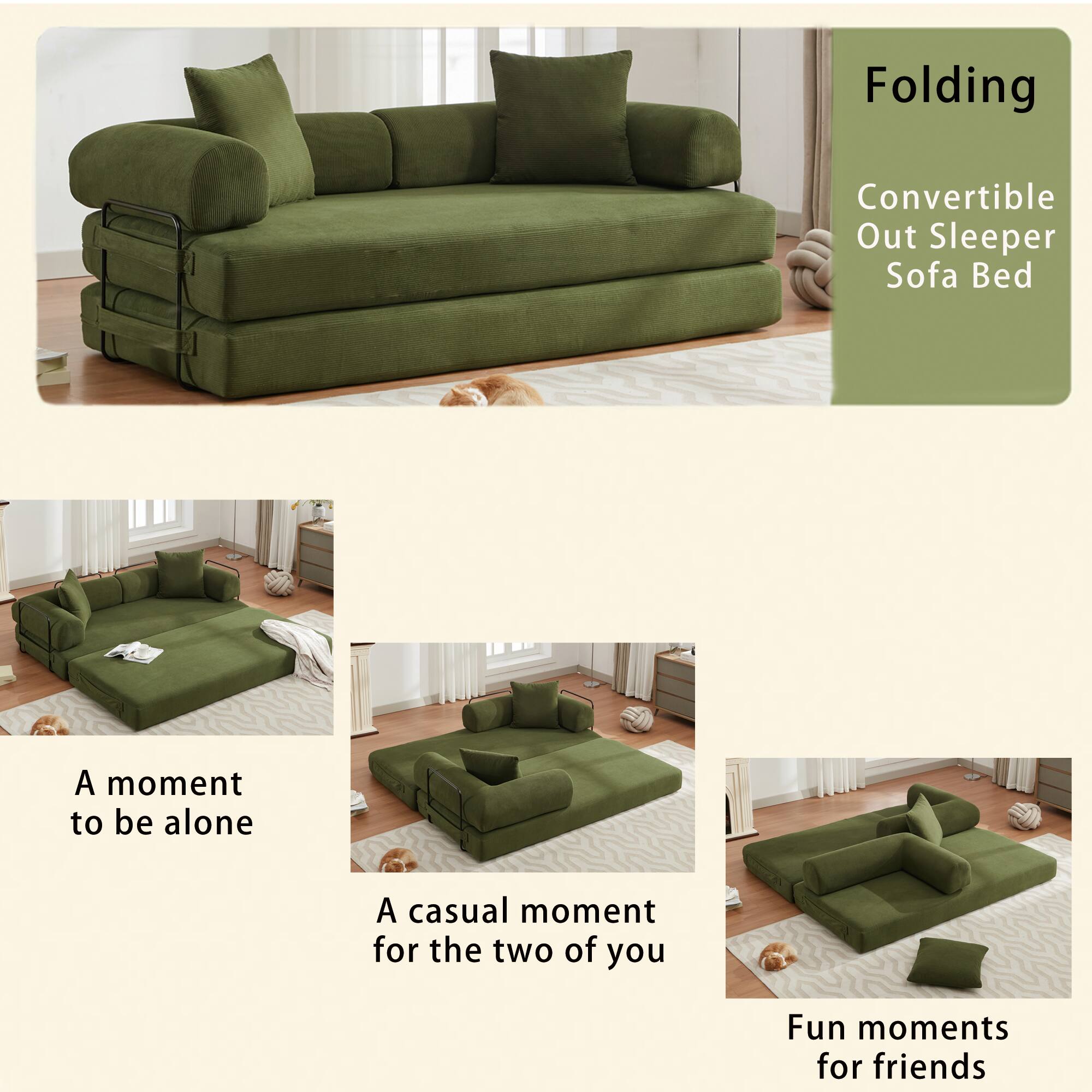 Folding Convertible Out Sleeper Sofa Bed

A moment to be alone

A casual moment for the two of you

Fun moments for friends