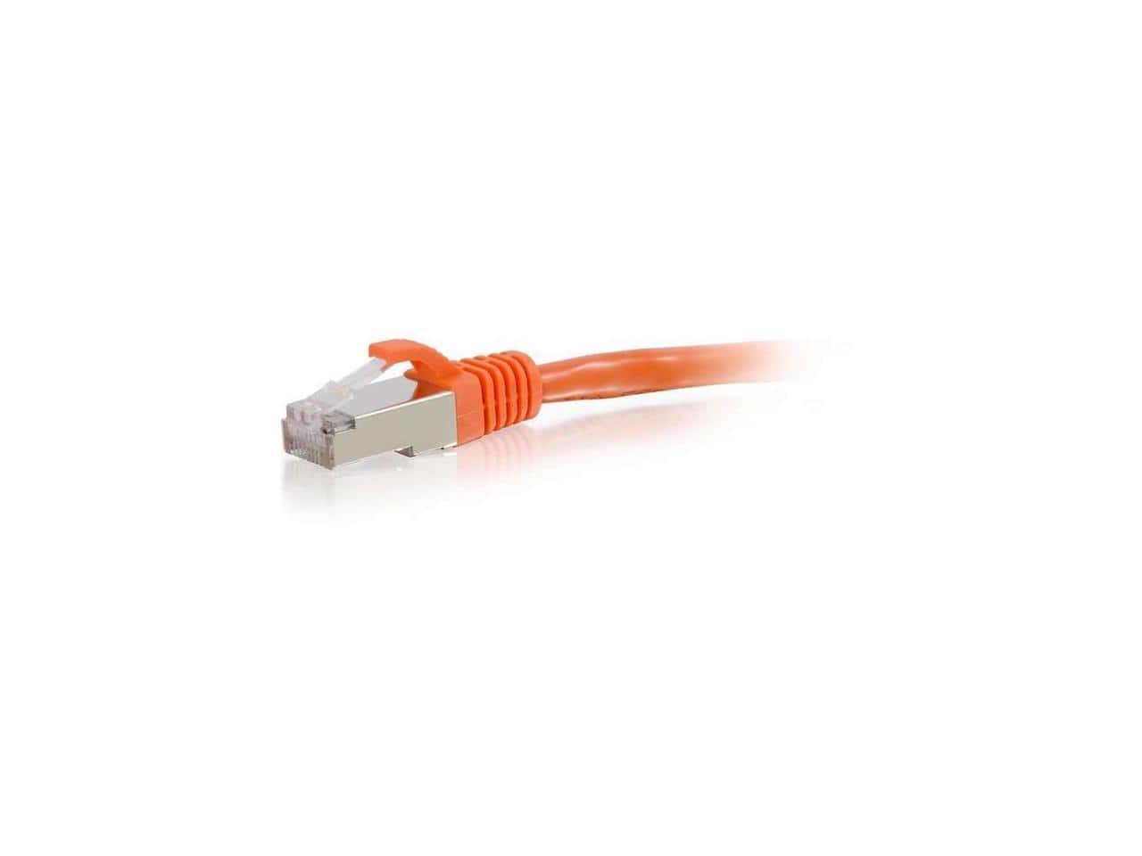Cables to Go - C2G 00893 20ft. Cat6 Snagless Shielded (STP) Ethernet Network Patch Cable - Orange