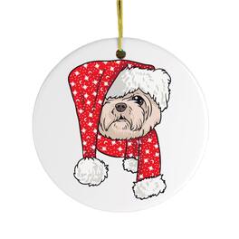 OrnamentallyYou - Shih Tzu Christmas Ornament - Multi-colored