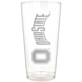Great American Products - Ohio State Buckeyes Etched 16oz. Vertical Rally Cry Pint Glass - Multicolor