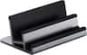 Satechi - Dual Vertical Aluminum Laptop Stand– Universal Compatibility - MacBook, iPad, iPhone, PC, Chromebook, Tablet - Space Gray