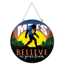 Evergreen Enterprises - 18" Bigfoot "Believe in Yourself" Team Logo Wood Round Door Sign - Multicolor