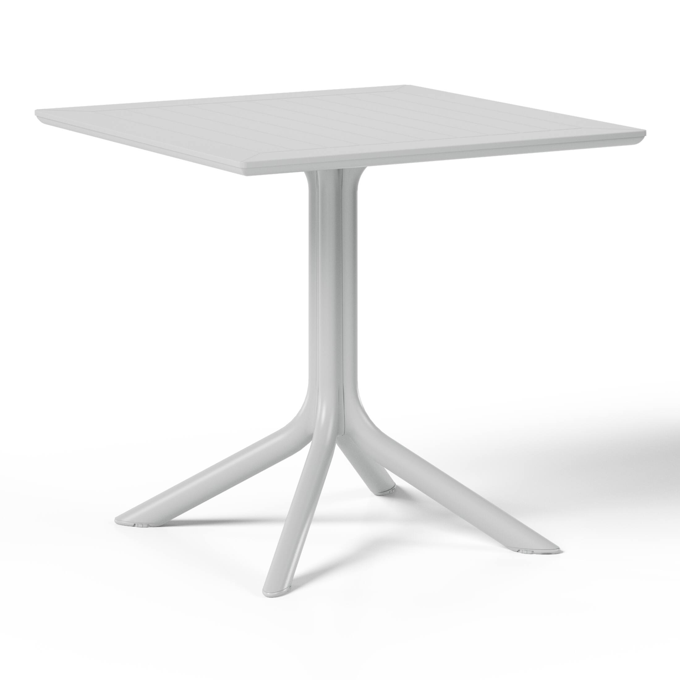 Alt View 1. WestinTrends - WestinTrends Playa 31.5" Square Outdoor Plastic Resin Patio Dining Table for 4 - Gray.