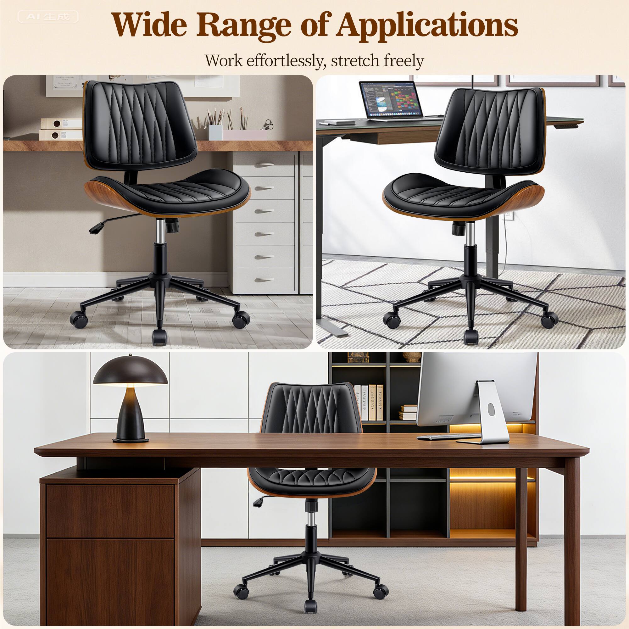 Wide Range of Applications  
Work effortlessly, stretch freely