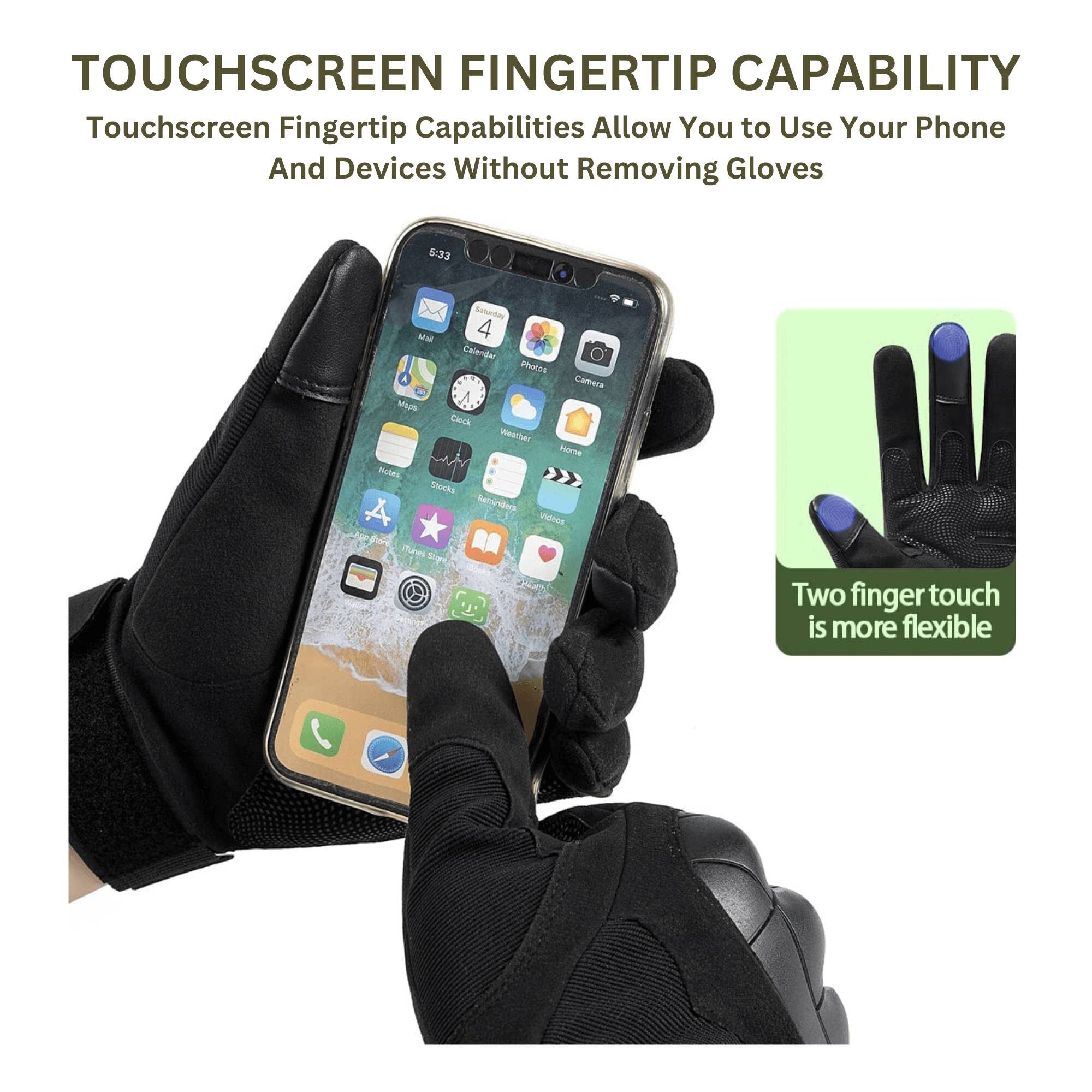 TOUCHSCREEN FINGERTIP CAPABILITY

Touchscreen Fingertip Capabilities Allow You to Use Your Phone And Devices Without Removing Gloves

Two finger touch is more flexible