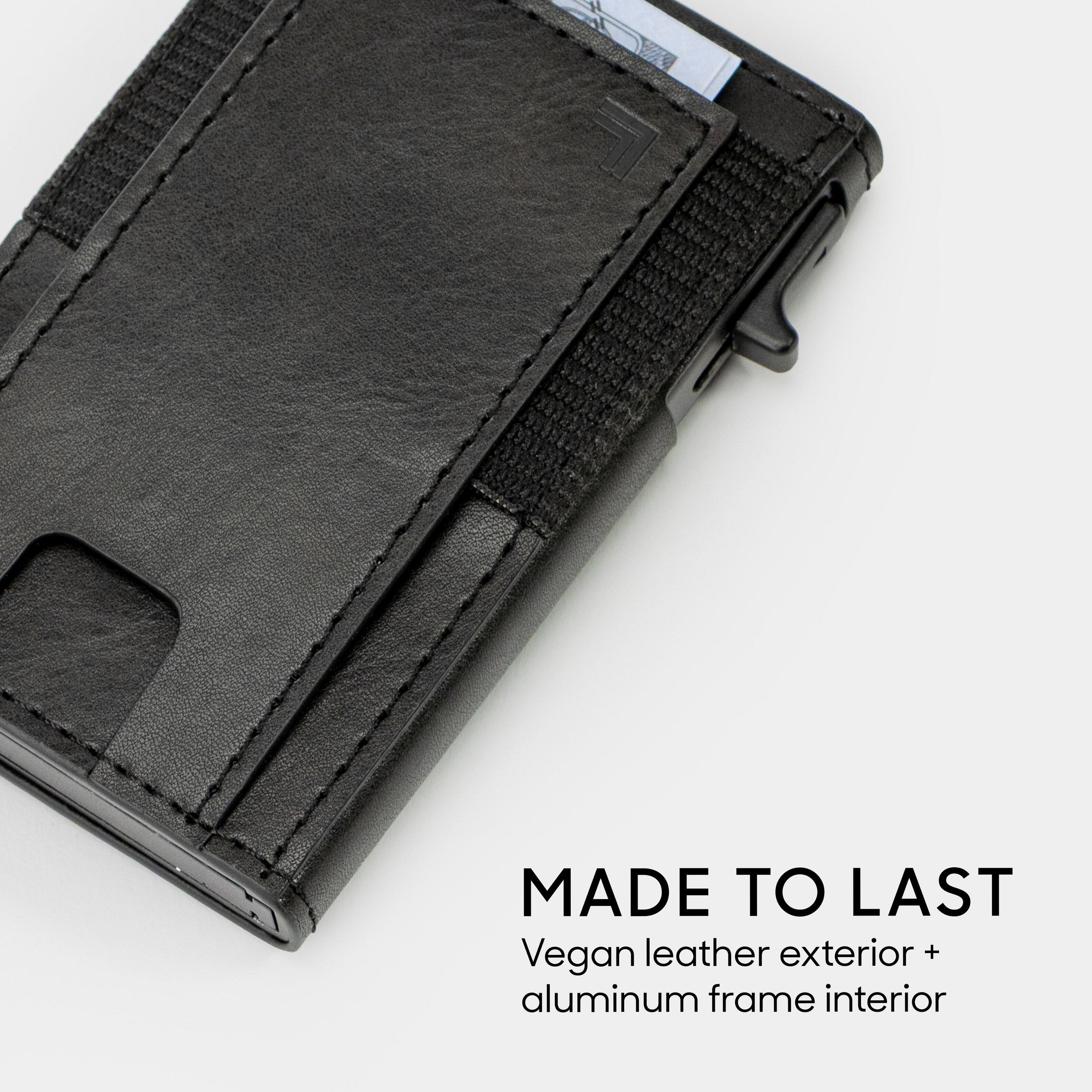 MADE TO LAST  
Vegan leather exterior + aluminum frame interior