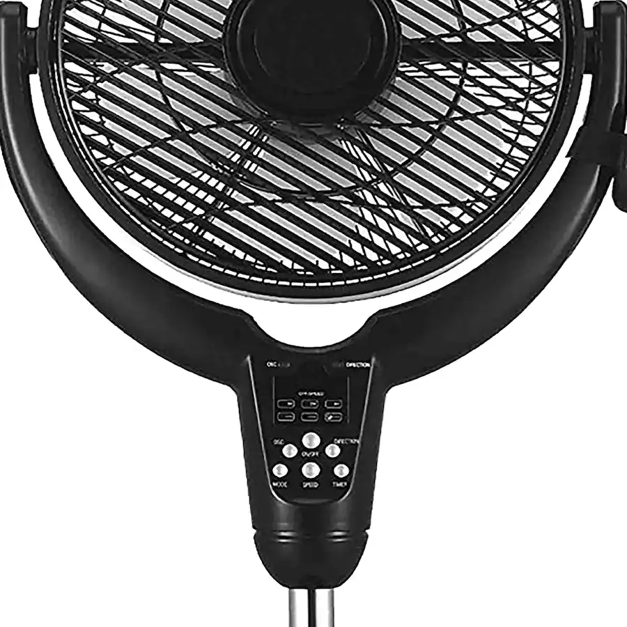 Optimus 14 Inch Louver Rotating Oscil Pedestal Air Circulator with ...