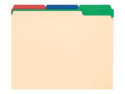 Front. Pendaflex - Pendaflex Color Tab File Folders, 3-Tab, Letter Size, Manila, 50/Box  (84101) - Manila.