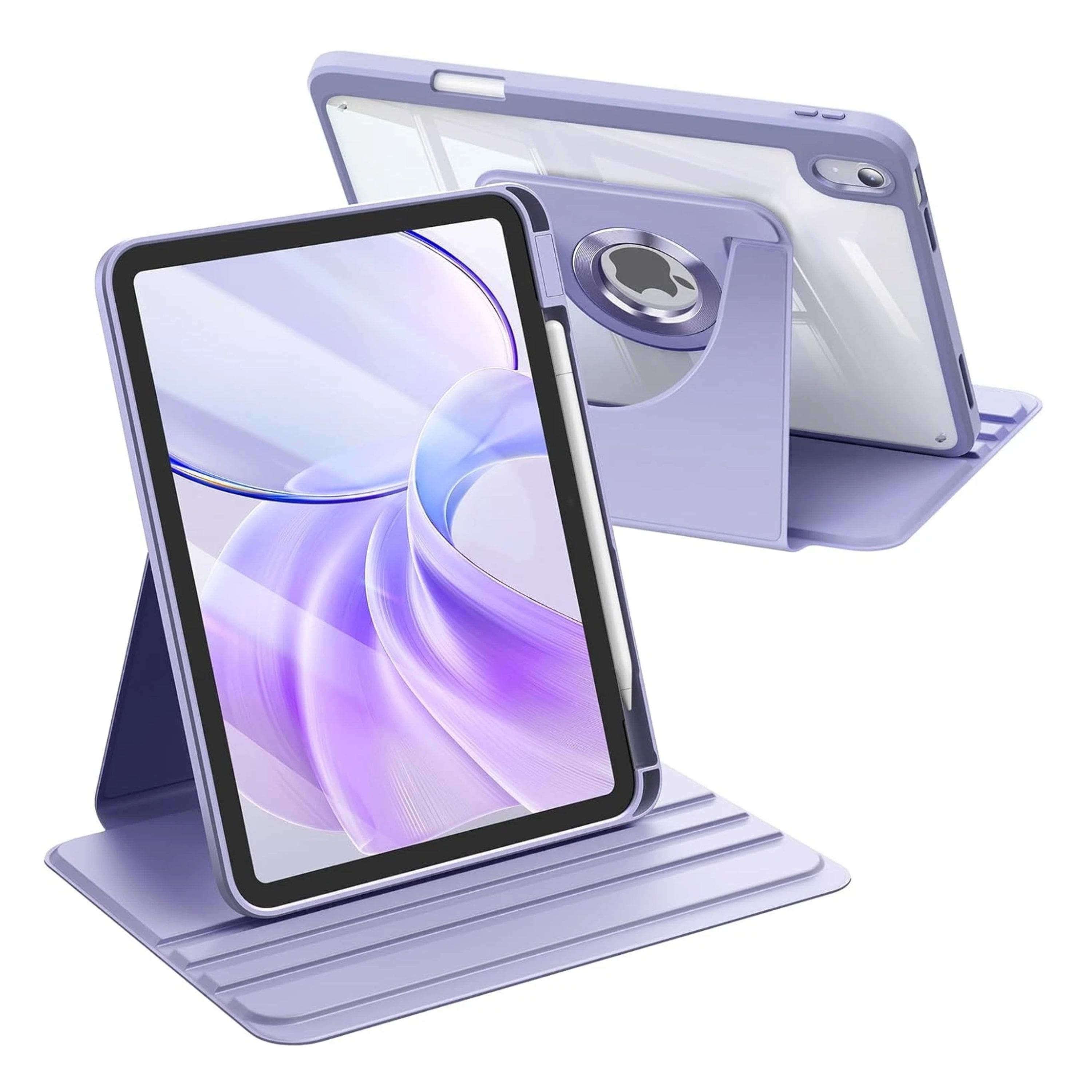 Kitcheniva - Rotating Stand Clear Case For iPad (A16) 11th 11 Inch (2025)/iPad 10th Gen - Purple price history on PriceWatchPro