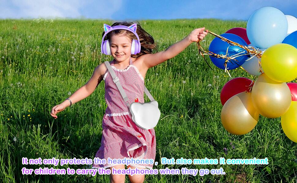 It not only protects the headphones, but also makes it convenient for children to carry the headphones when they go out.