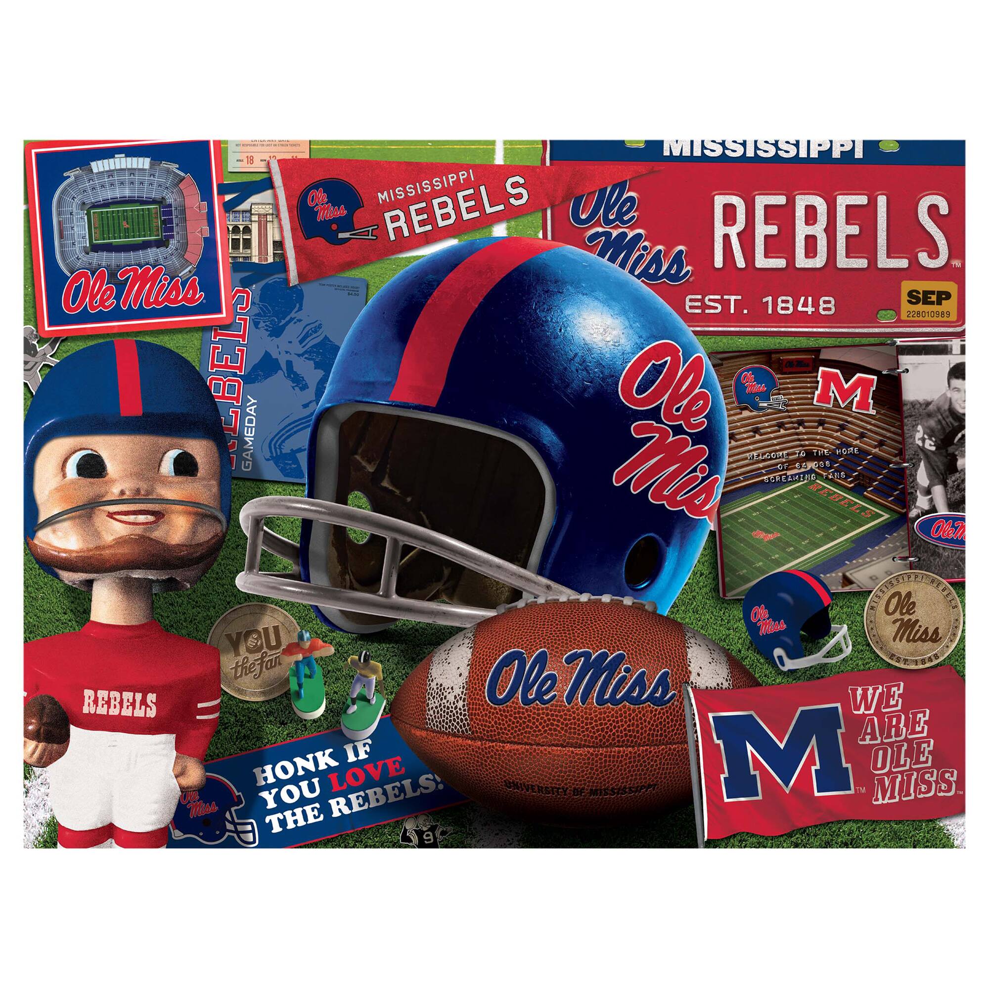 Sure, here is the corrected and grouped text from the image:

---

**Top Left:**
- Ole Miss
- GAMEDAY

**Top Center:**
- Mississippi Rebels
- EST. 1848
- SEP
- 22801089

**Top Right:**
- Mississippi Rebels
- EST. 1848
- 22801089

**Middle Left:**
- Ole Miss
- Rebels
- GAMEDAY

**Middle Center:**
- Ole Miss
- You the Fan

**Middle Right:**
- Ole Miss
- Welcome to the Home of the Rebels
- University of Mississippi
- 1848

**Bottom Left:**
- Honk if you love the Rebels

**Bottom Center:**
- Ole Miss
- University of Mississippi

**Bottom Right:**
- We are Ole Miss

**Other Text:**
- Ole Miss
- Mississippi
- Rebels
- M

---