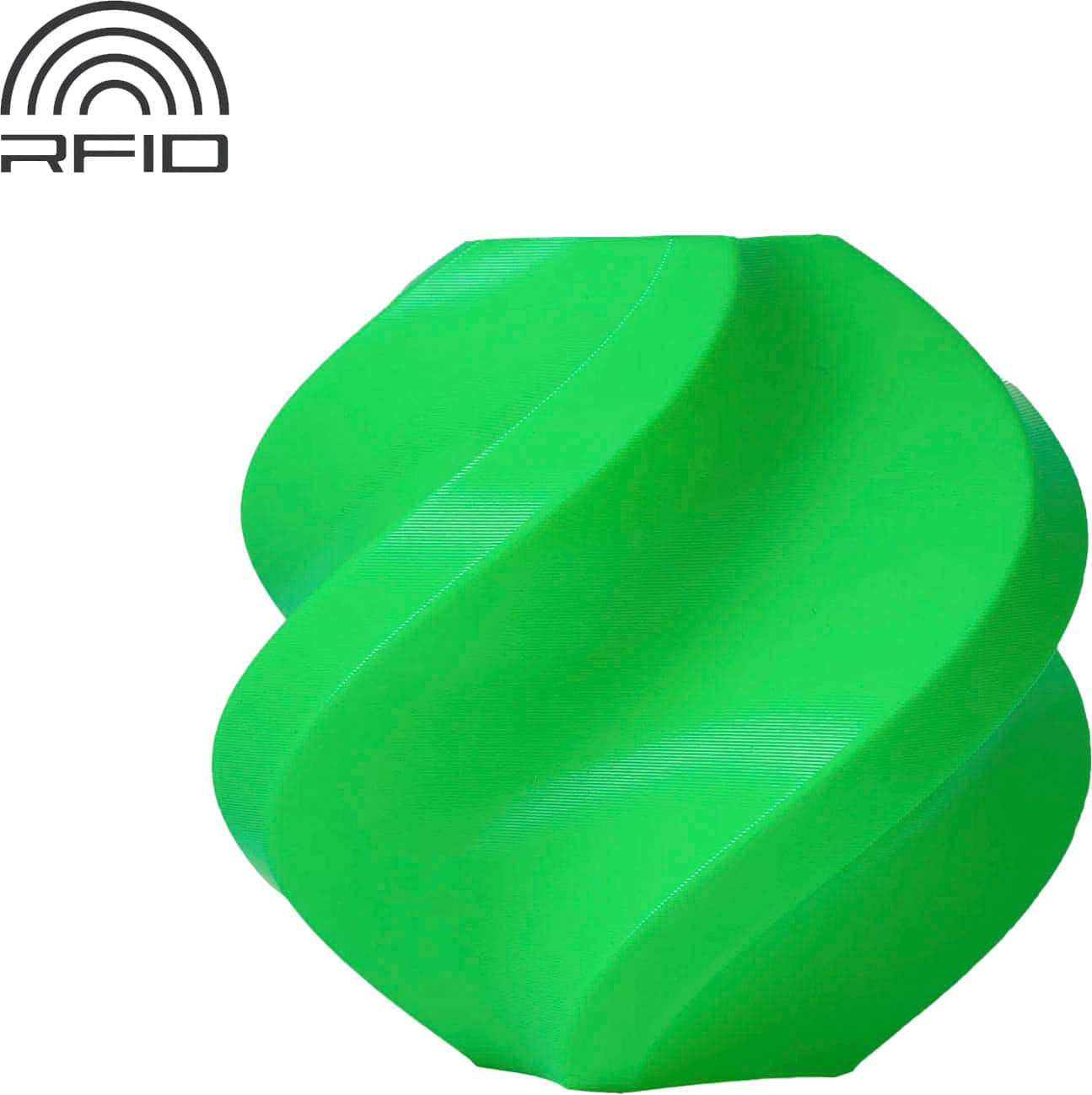 Bambu Lab - 1.75mm PLA Basic Filament - Bambu Green - Front_Zoom