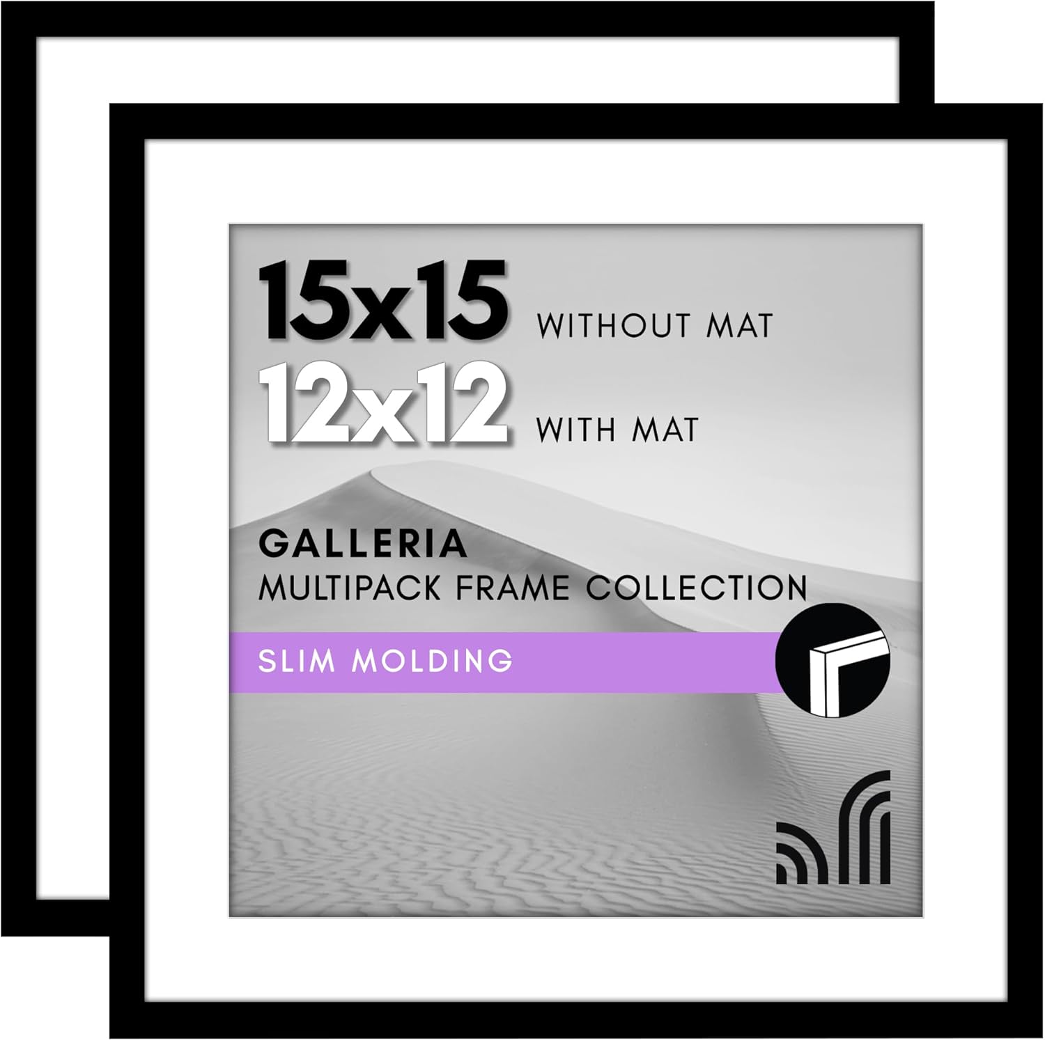 blue 12x16 Picture Frame with Polished Plexiglass Set of 2 Use as 9x12 ...