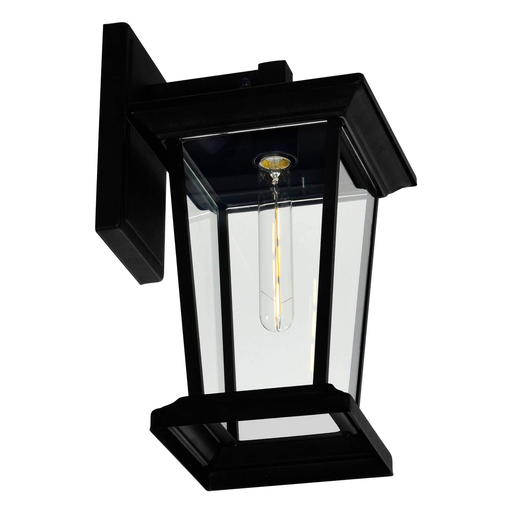 Back. CWI Lighting - Leawood 1 Light Black Outdoor Wall Light - Black.