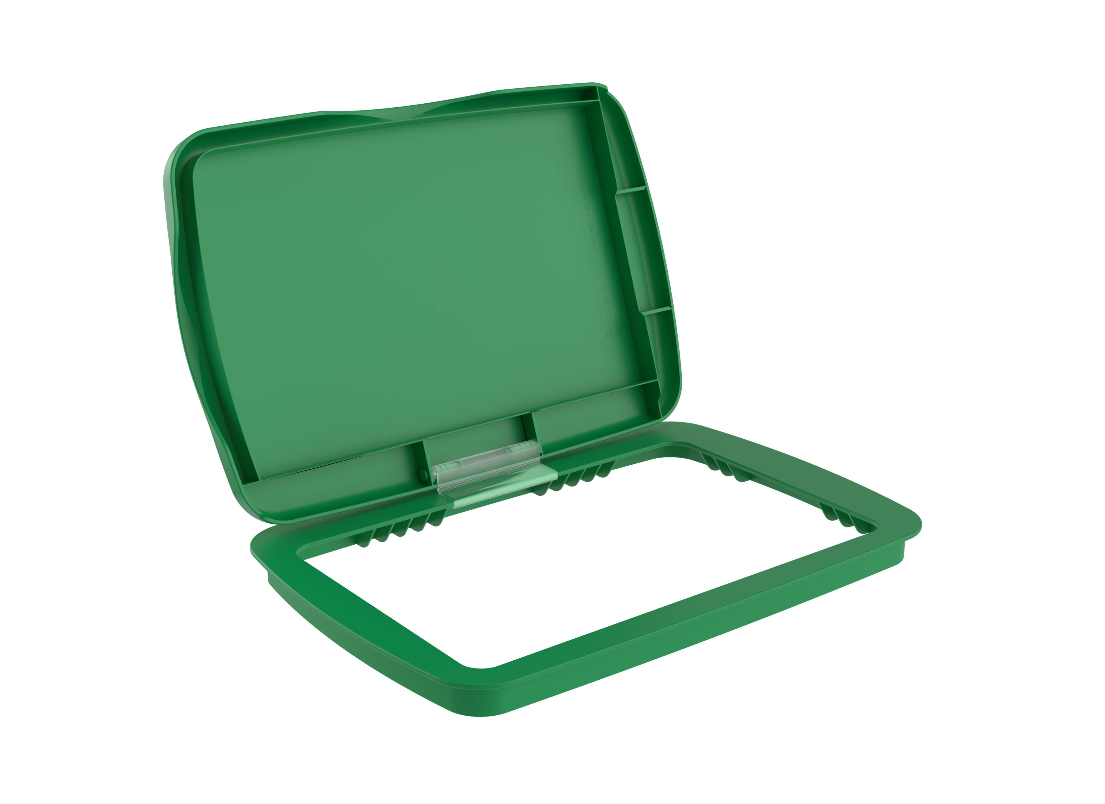 Front. Rev-A-Shelf - Rev-A-Shelf 32 qt. Trash Can Replacement Lid, Green (Lid Only), RV-32-LID-G-1 - Green.