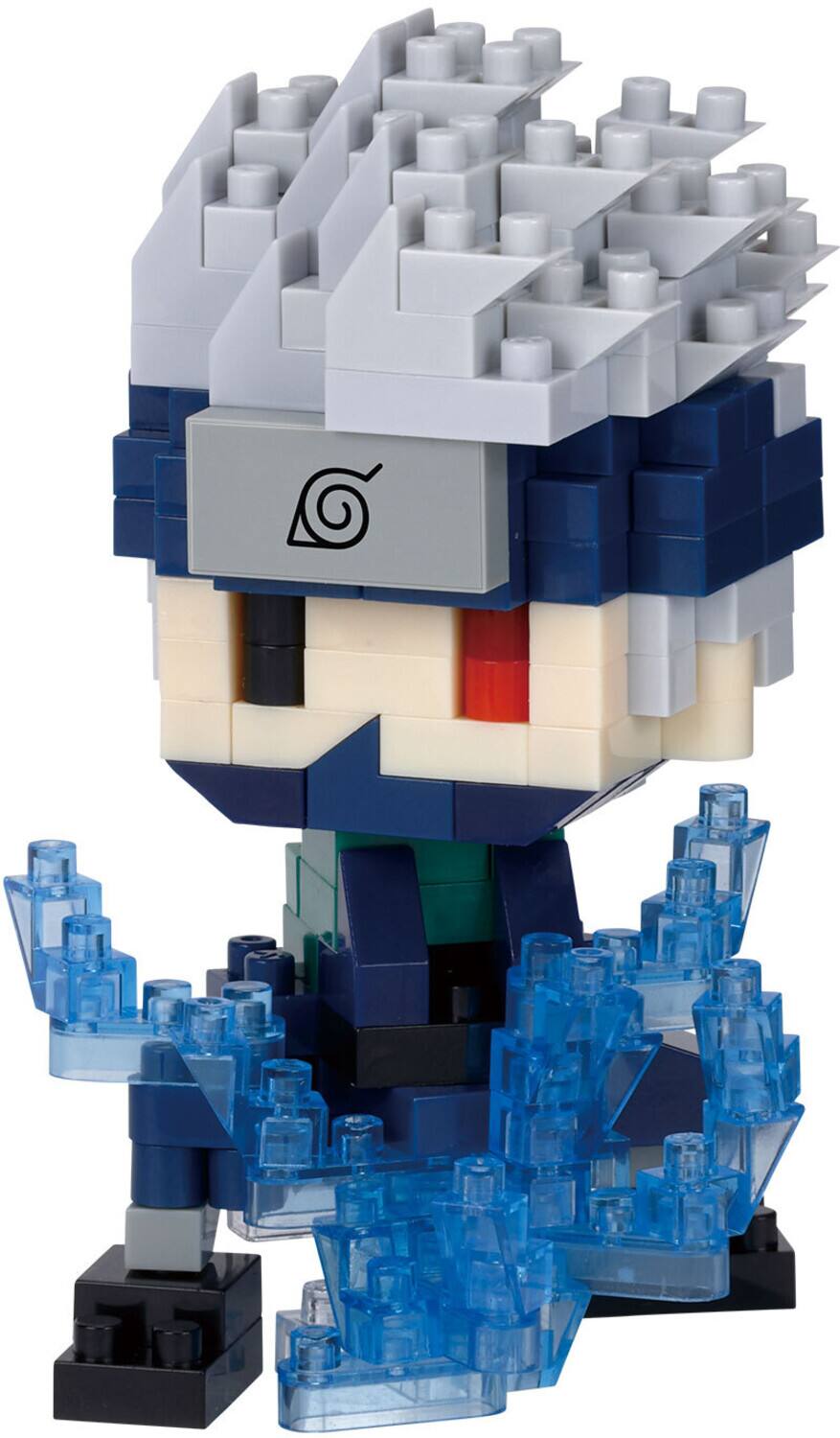 Front. Bandai - Nanoblock - Naruto Shippuden - Character Collection - Kakashi Hatake (Sharingan) Building Kit   - COLLECTIBLES - Multicolor.