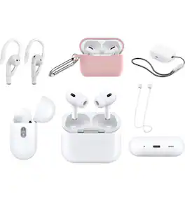 Apple - AirPods Pro (2nd generation) Pink Bundle With Accessories - Multi