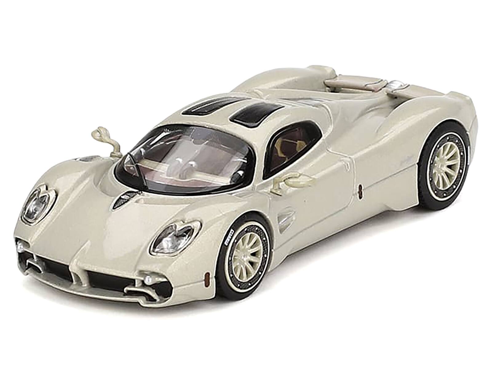 Angle. BBR - Pagani Utopia Presentation Grigio Rinascimento Silver 1/64 Diecast Model Car by BBR - Silver.