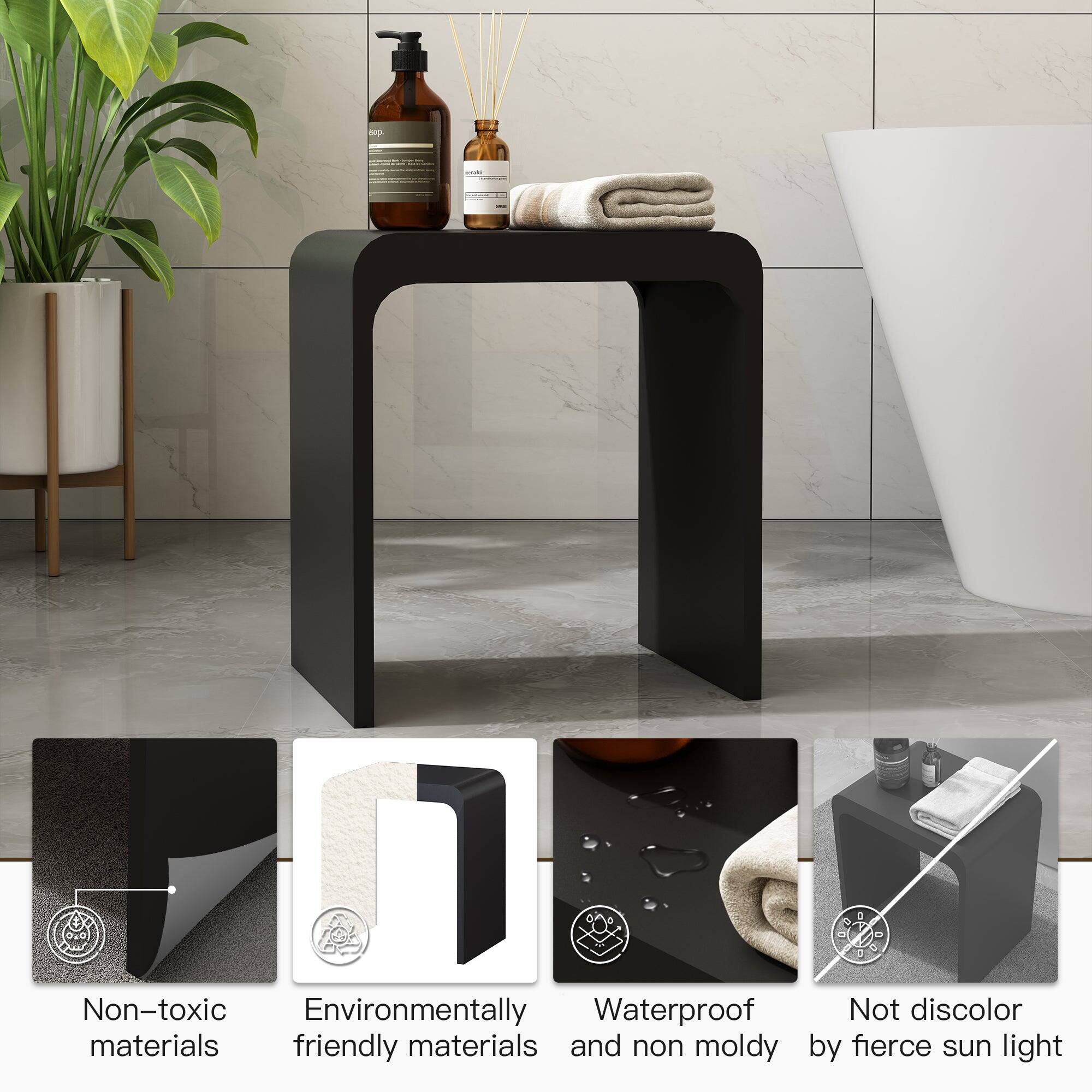 Non-toxic, Environmentally friendly, Waterproof and non moldy, Not discolor by fierce sun light